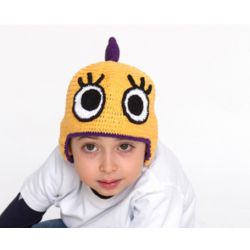 Gorro monstrinho amarelo