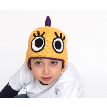 Gorro monstrinho amarelo