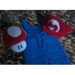 Boina Super Mario Bebê