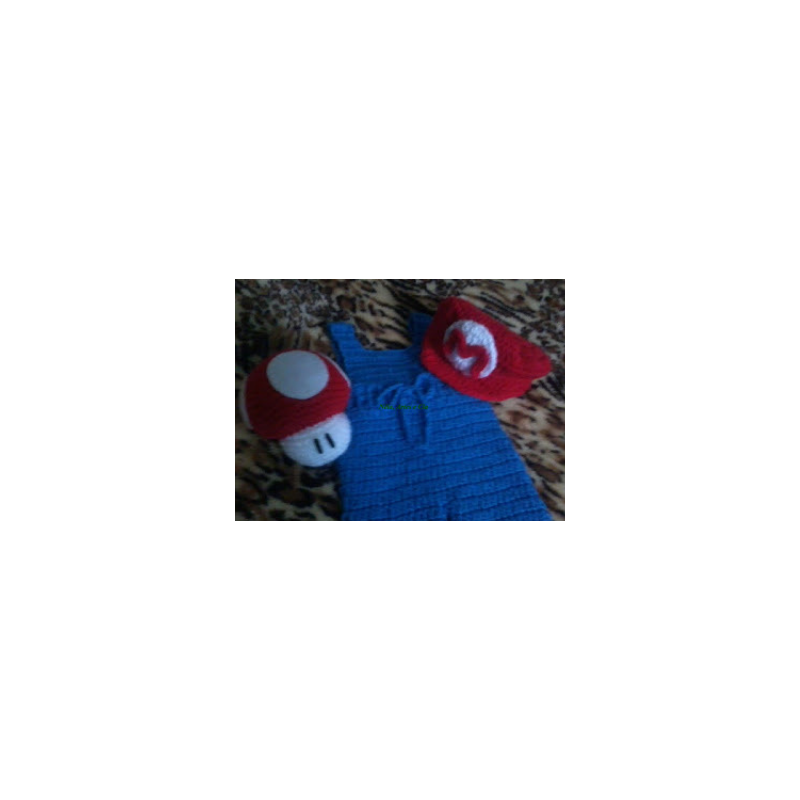Boina Super Mario Bebê