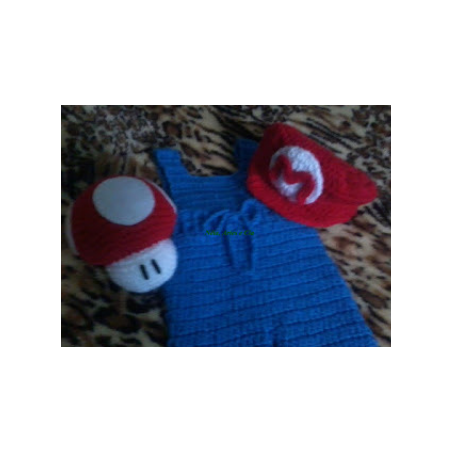 Boina Super Mario Bebê